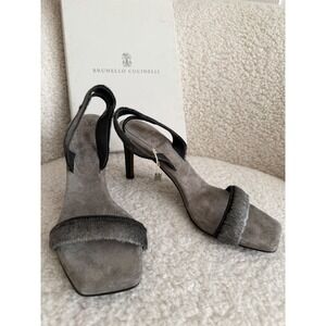 NWT Brunello Cucinelli - Calf Hair Slingback Sandals Size 37
